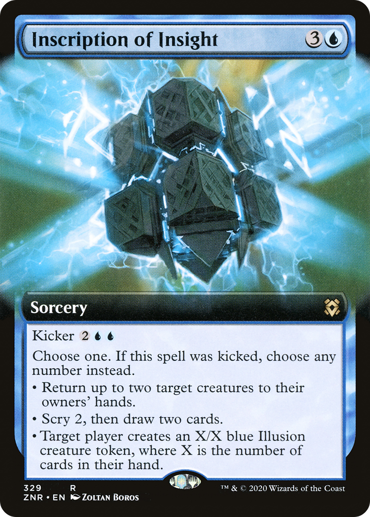 Image of Inscription of Insight (Extended Art) [Zendikar Rising]