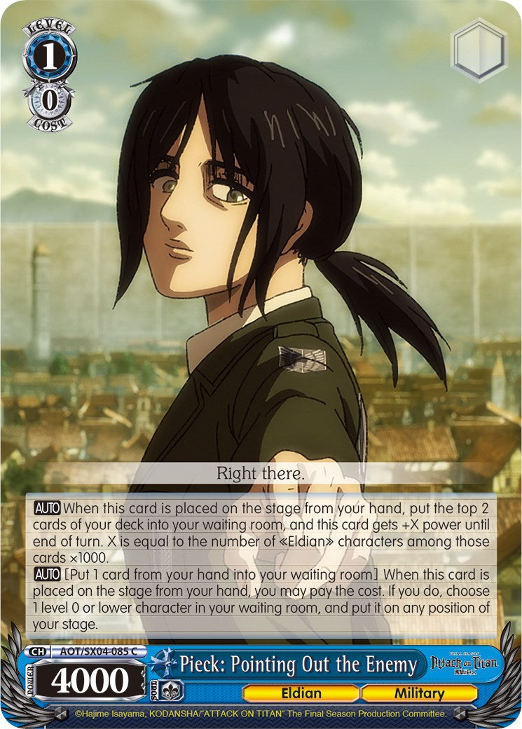 Image of Pieck: Pointing Out the Enemy [Attack On Titan: Final Season]
