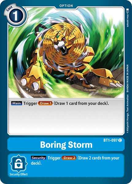 Image of Boring Storm [BT1-097] [Release Special Booster Ver.1.0]