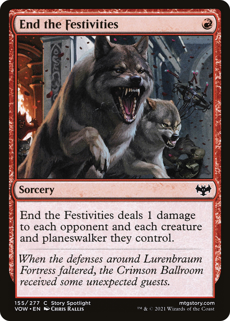 Image of End the Festivities [Innistrad: Crimson Vow]