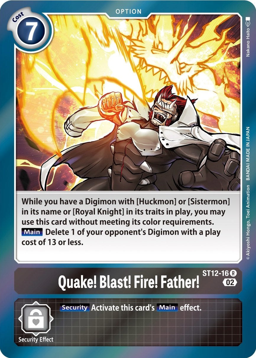 Image of Quake! Blast! Fire! Father! [ST12-16] [Starter Deck: Jesmon]