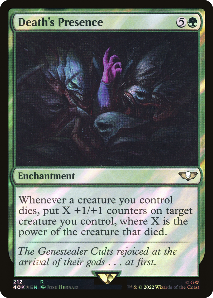 Image of Death's Presence (Surge Foil) [Warhammer 40,000]