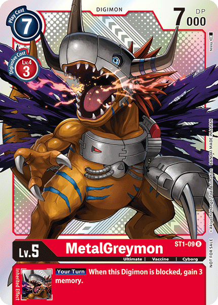 Image of MetalGreymon [ST1-09] (Tournament Pack Vol.2) [Starter Deck: Gaia Red Promos]