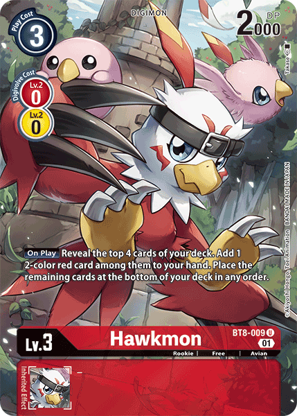 Image of Hawkmon [BT8-009] (Alternate Art) [New Awakening]