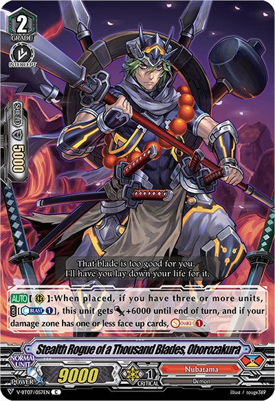 Image of Stealth Rogue of a Thousand Blades, Oborozakura (V-BT07/057EN) [Infinideity Cradle]
