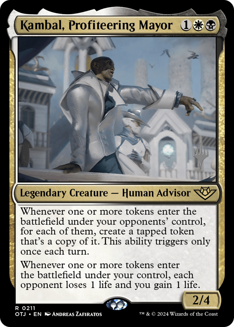 Image of Kambal, Profiteering Mayor (Promo Pack) [Outlaws of Thunder Junction Promos]