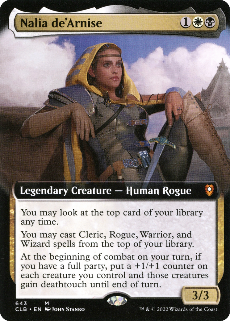 Image of Nalia de'Arnise (Extended Art) [Commander Legends: Battle for Baldur's Gate]