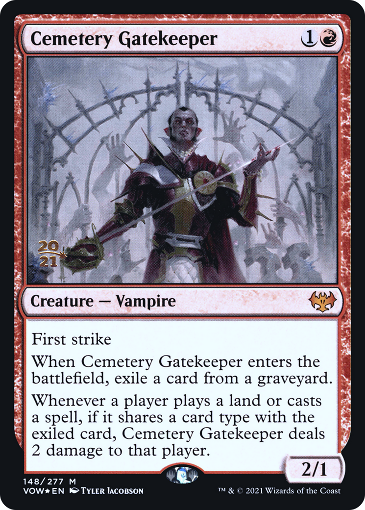 Image of Cemetery Gatekeeper [Innistrad: Crimson Vow Prerelease Promos]