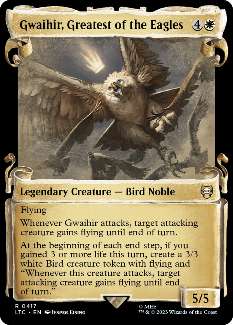 Image of Gwaihir, Greatest of the Eagles [The Lord of the Rings: Tales of Middle-Earth Commander Showcase Scrolls]