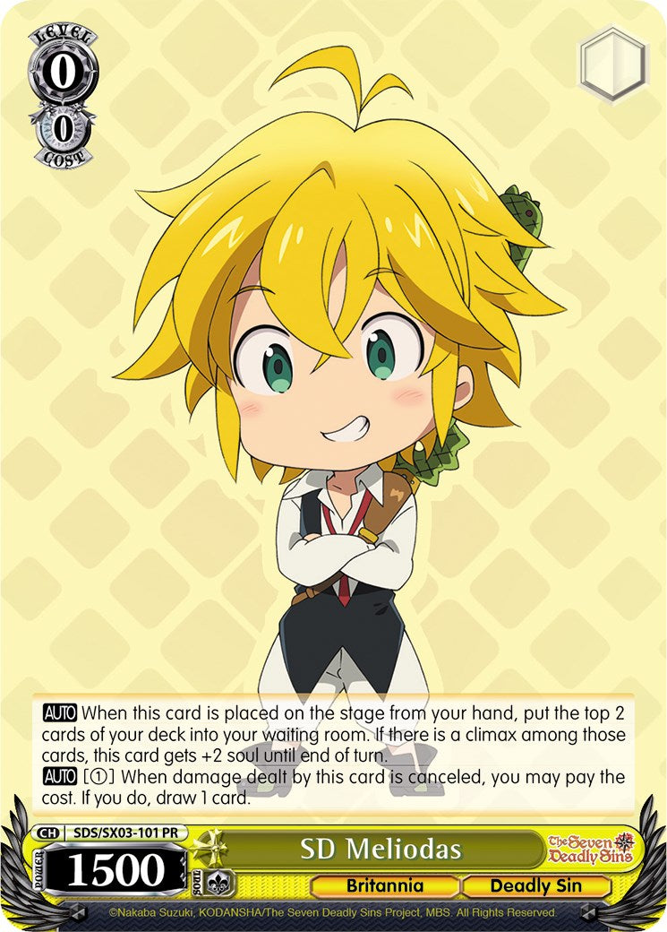 Image of SD Meliodas (SDS/SX03-101 PR) [The Seven Deadly Sins]
