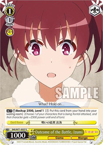 Image of Outcome of the Battle, Izumi [Saekano How to Raise a Boring Girlfriend. flat]