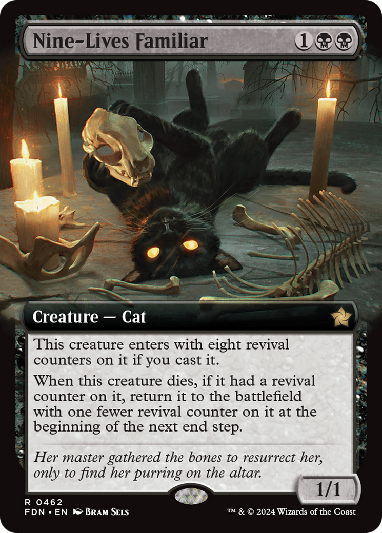 Image of Nine-Lives Familiar (Extended Art) [Foundations]