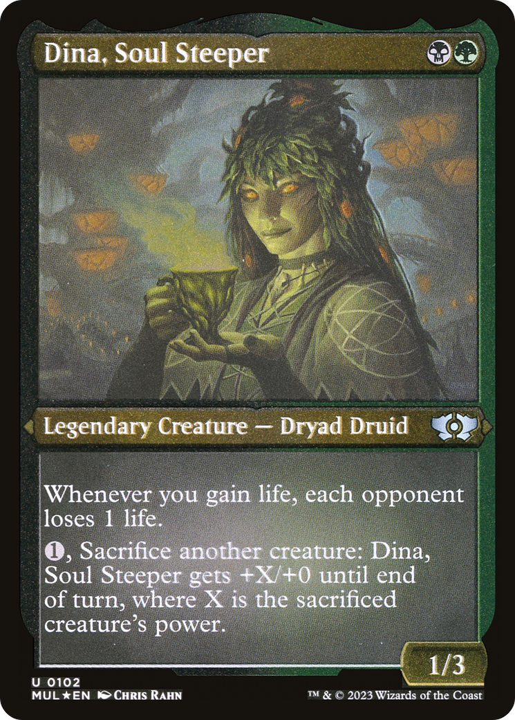 Image of Dina, Soul Steeper (Foil Etched) [Multiverse Legends]