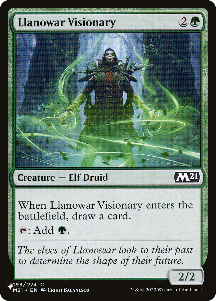 Image of Llanowar Visionary [The List]