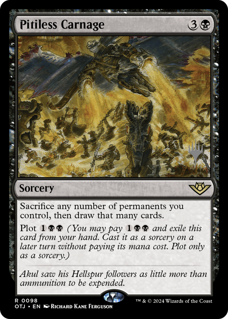 Image of Pitiless Carnage (Promo Pack) [Outlaws of Thunder Junction Promos]