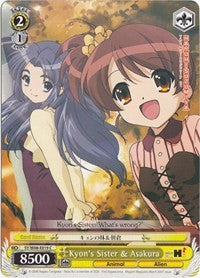 Image of Kyon's Sister & Asakura (SY/W08-E019 C) [The Melancholy of Haruhi Suzumiya]