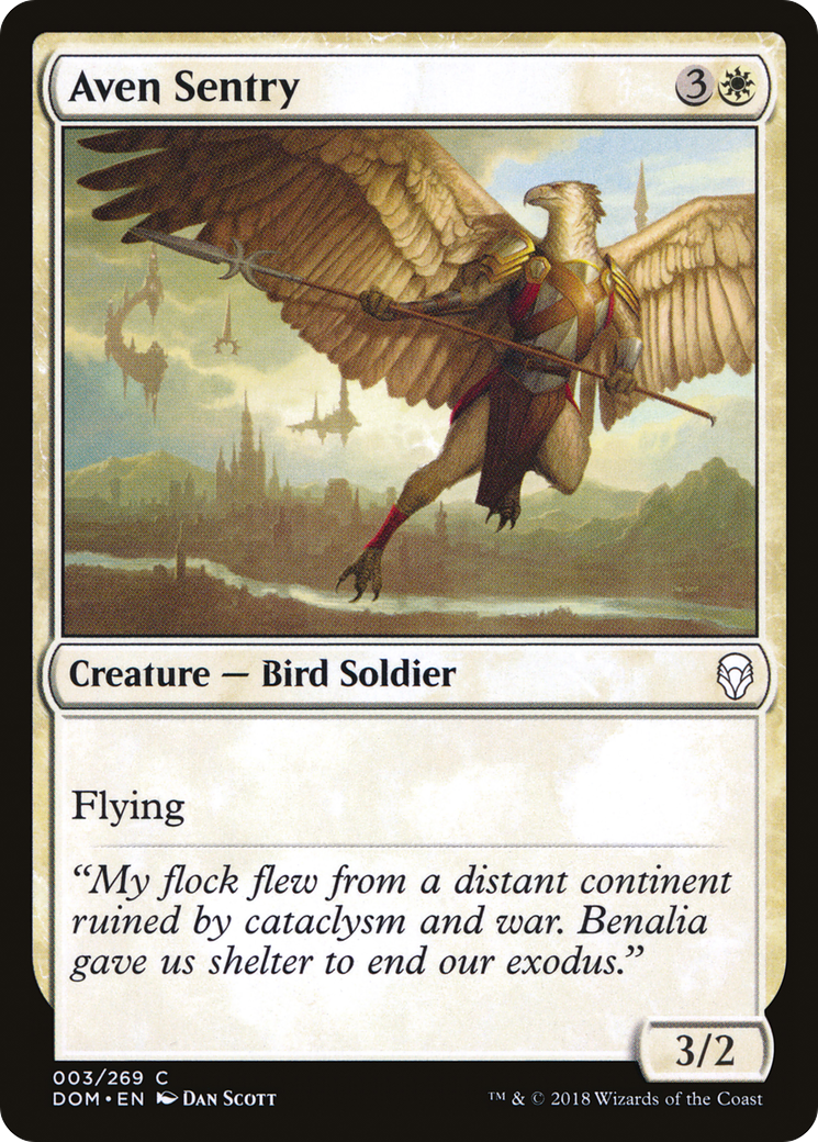 Image of Aven Sentry [Dominaria]