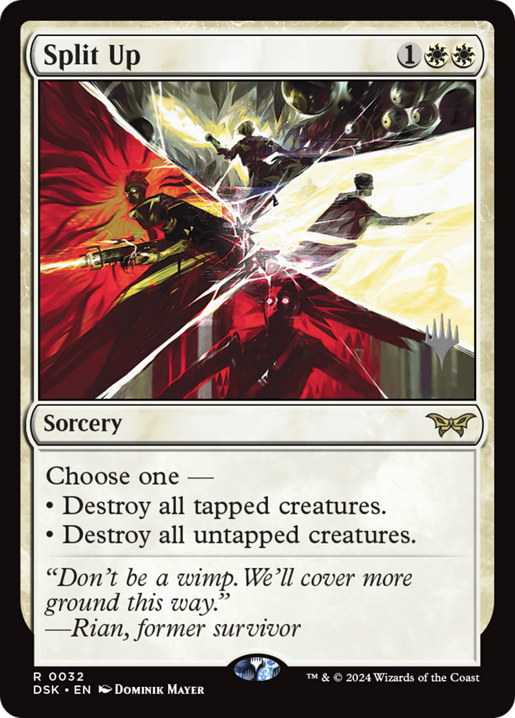 Image of Split Up (Promo Pack) [Duskmourn: House of Horror Promos]