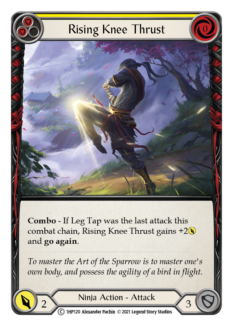 Image of Rising Knee Thrust (Yellow) [1HP120] (History Pack 1)