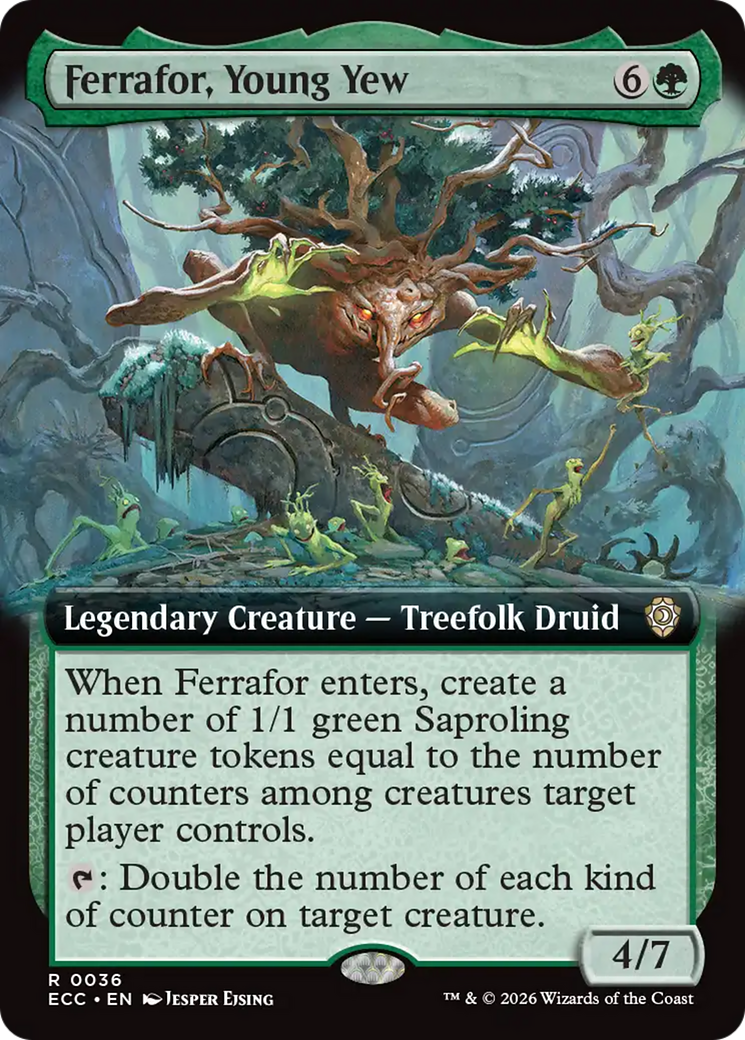 Image of Ferrafor, Young Yew (Extended Art) [Lorwyn Eclipsed Commander]