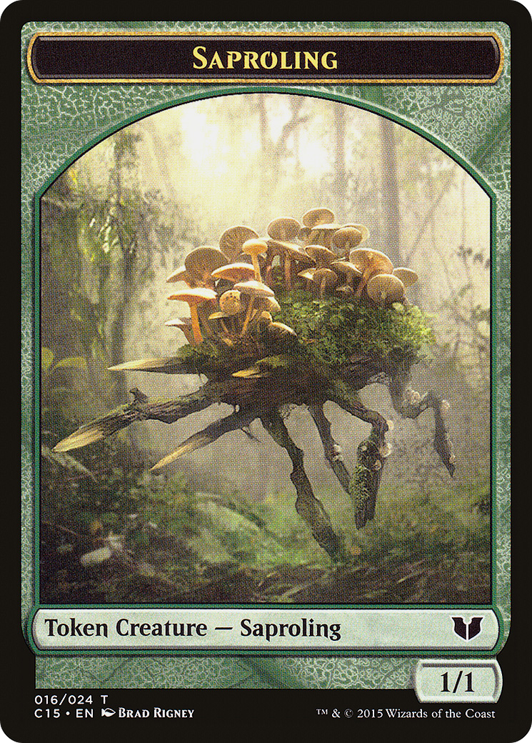 Image of Saproling // Spider Double-Sided Token [Commander 2015 Tokens]