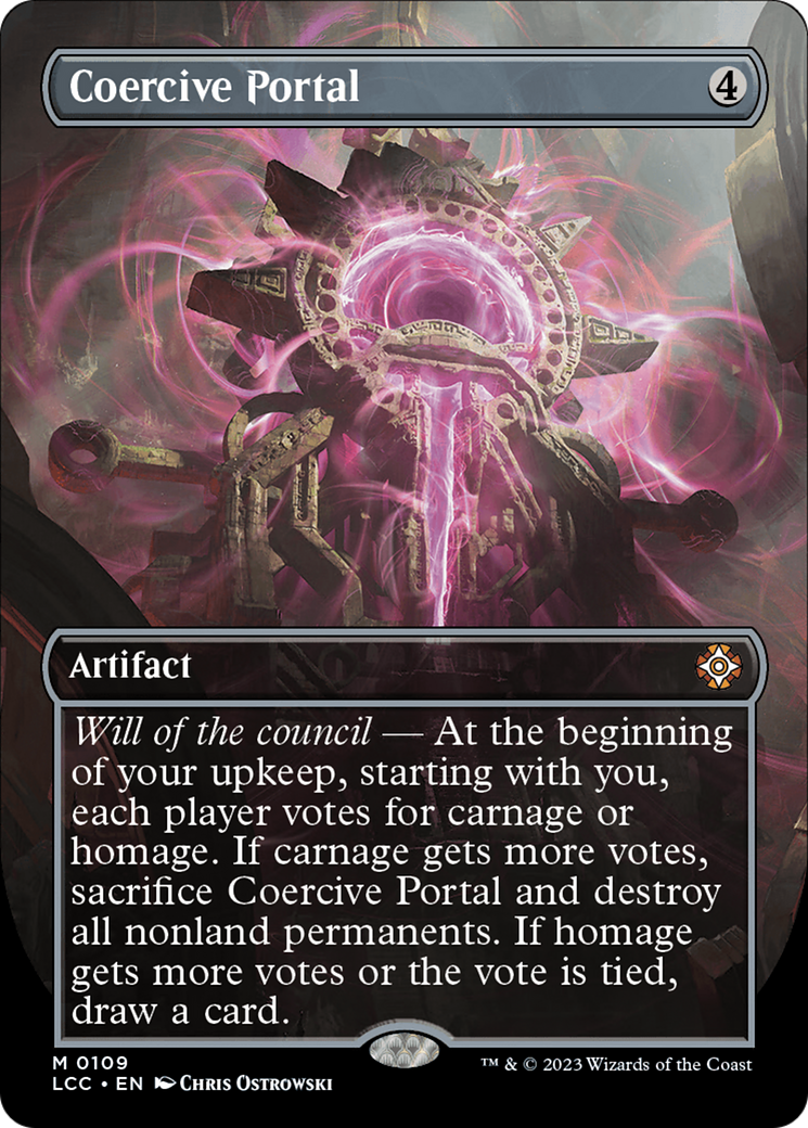 Image of Coercive Portal (Borderless) [The Lost Caverns of Ixalan Commander]