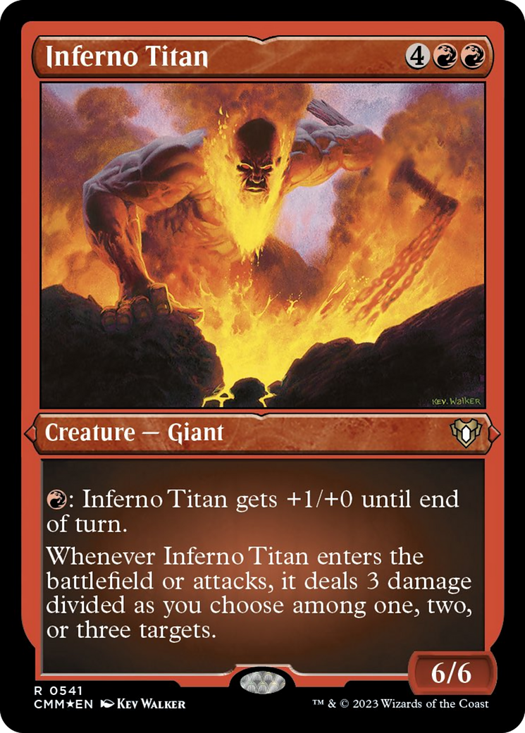 Image of Inferno Titan (Foil Etched) [Commander Masters]