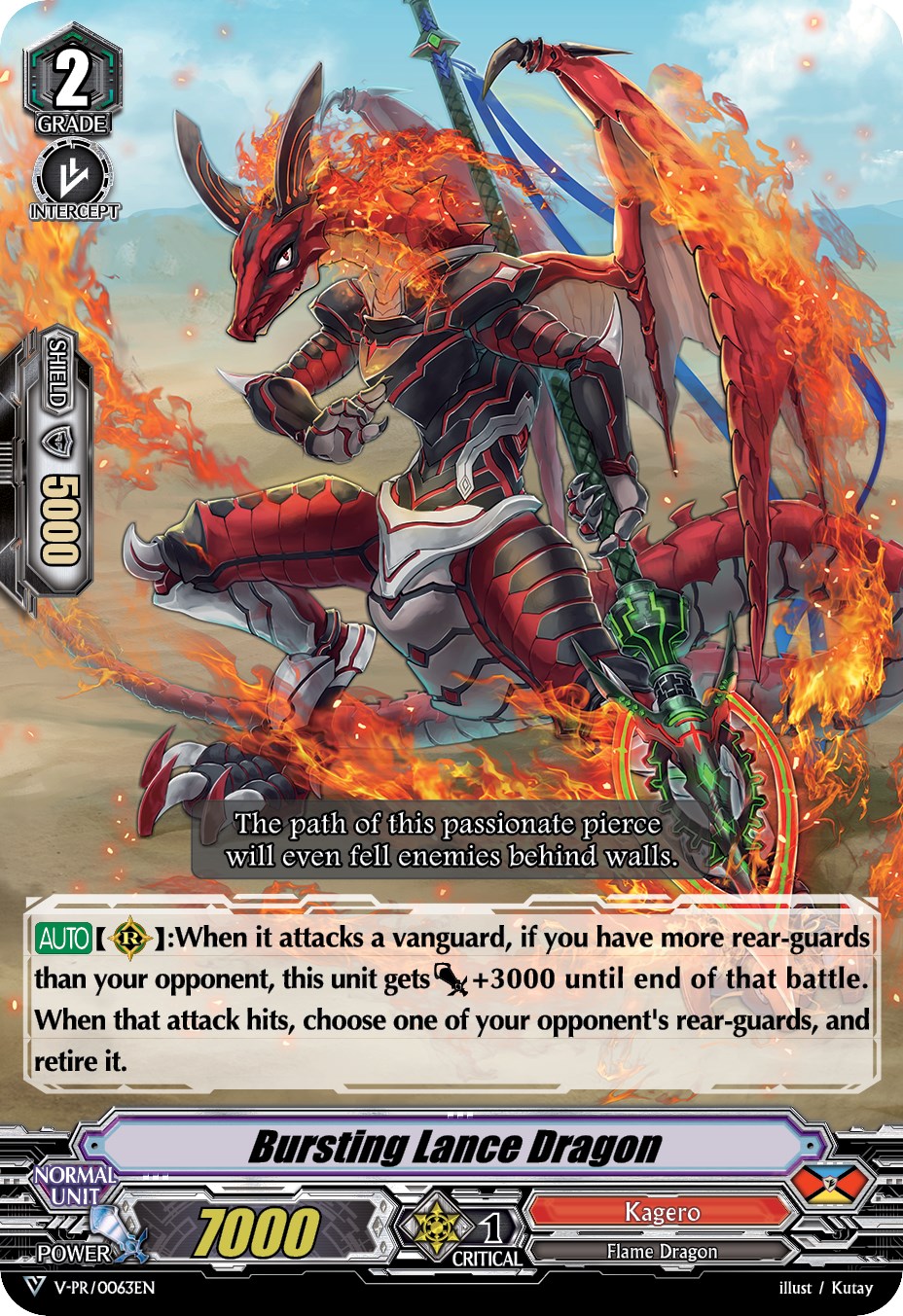 Image of Bursting Lance Dragon (V-PR/0063EN) [V Promo Cards]