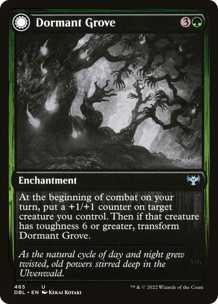 Image of Dormant Grove // Gnarled Grovestrider [Innistrad: Double Feature]