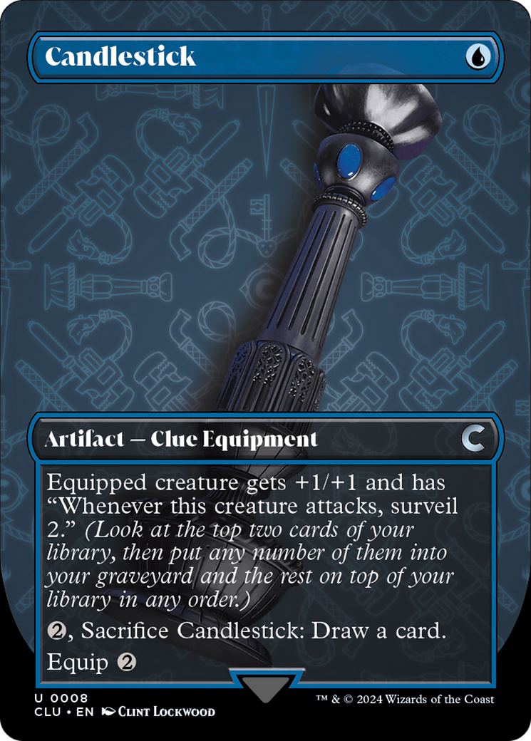 Image of Candlestick (Borderless) [Ravnica: Clue Edition]