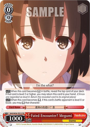 Image of Fated Encounter? Megumi [Saekano: How to Raise a Boring Girlfriend]