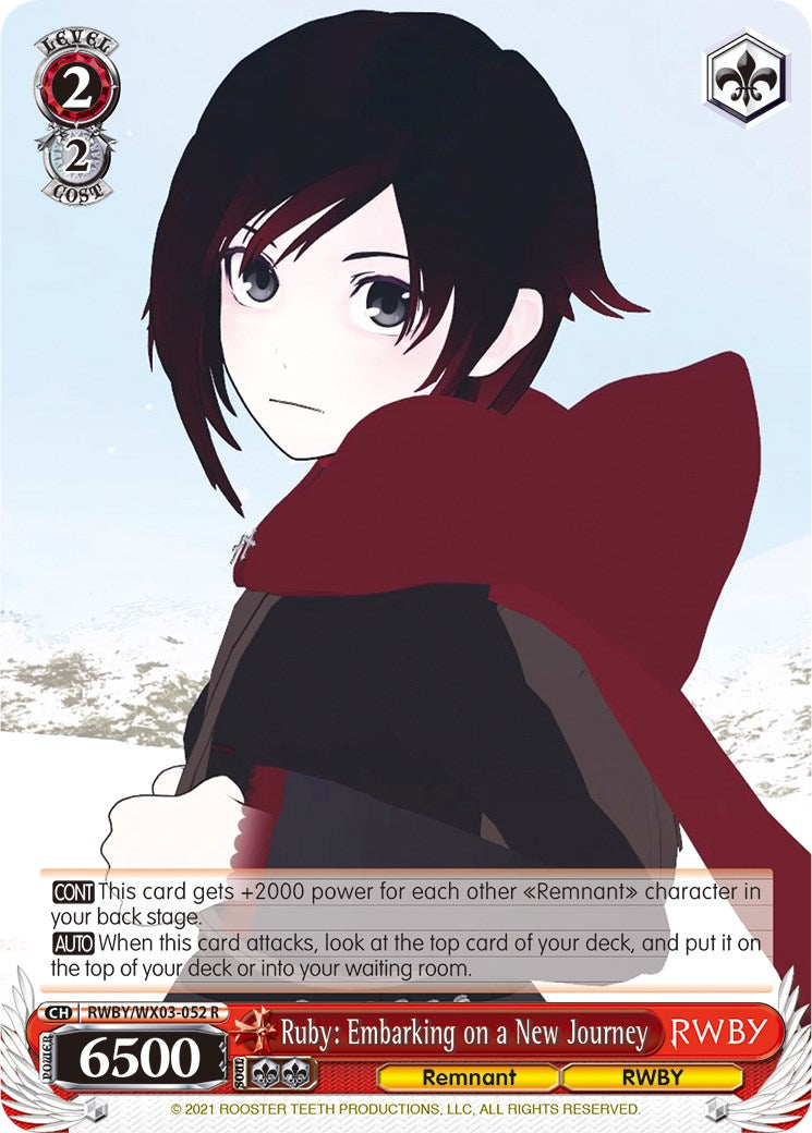Image of Ruby: Embarking on a New Journey (RWBY/WX03-052 R) [RWBY]