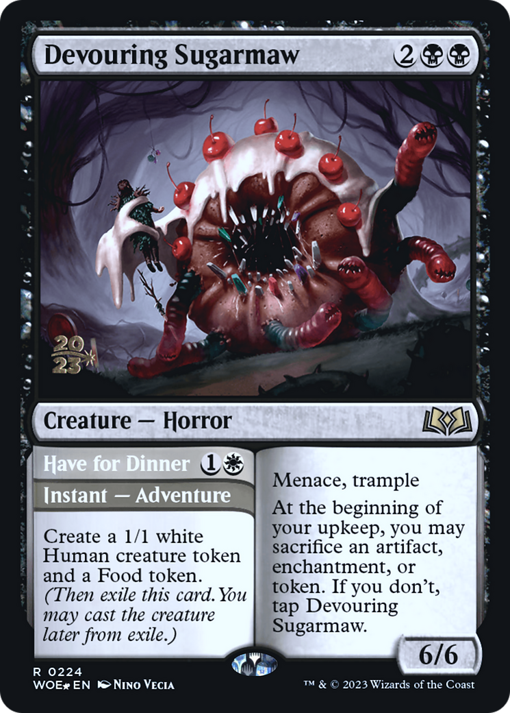 Image of Devouring Sugarmaw // Have for Dinner [Wilds of Eldraine Prerelease Promos]