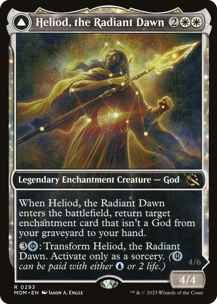 Image of Heliod, the Radiant Dawn // Heliod, the Warped Eclipse (Showcase Planar Booster Fun) [March of the Machine]