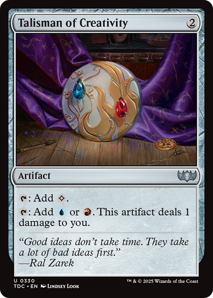 Image of Talisman of Creativity [Tarkir: Dragonstorm Commander]