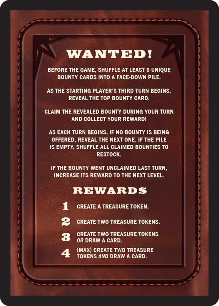 Image of Bounty: Sleepy Sovka // Bounty Rules Double-Sided Token [Outlaws of Thunder Junction Commander Tokens]