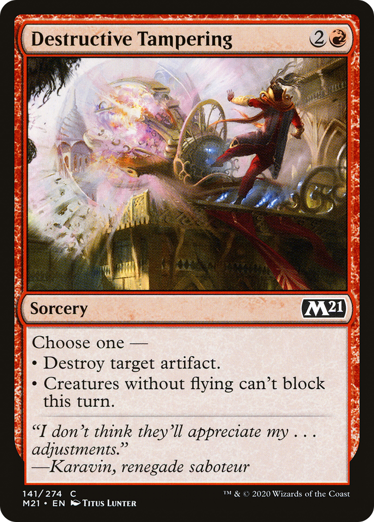 Image of Destructive Tampering [Core Set 2021]