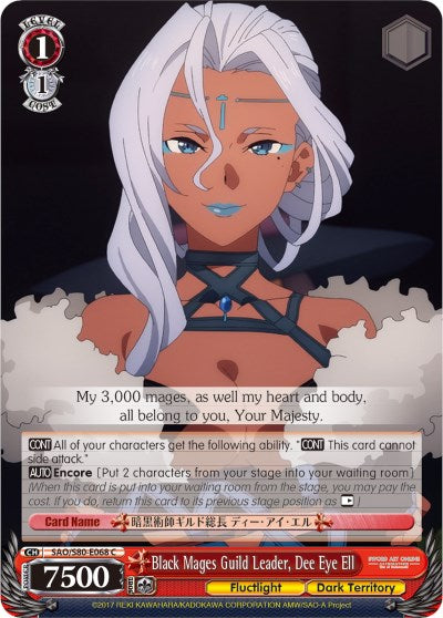 Image of Black Mages Guild Leader, Dee Eye Ell (SAO/S80-E068 C) [Sword Art Online -Alicization- Vol.2]