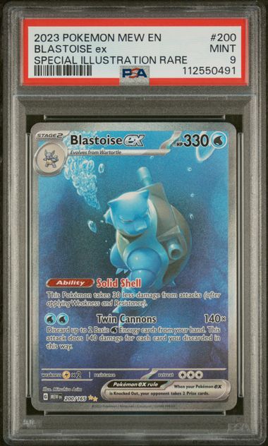 Image of Blastoise ex (Scarlet & Violet 151) 200/165 PSA 9