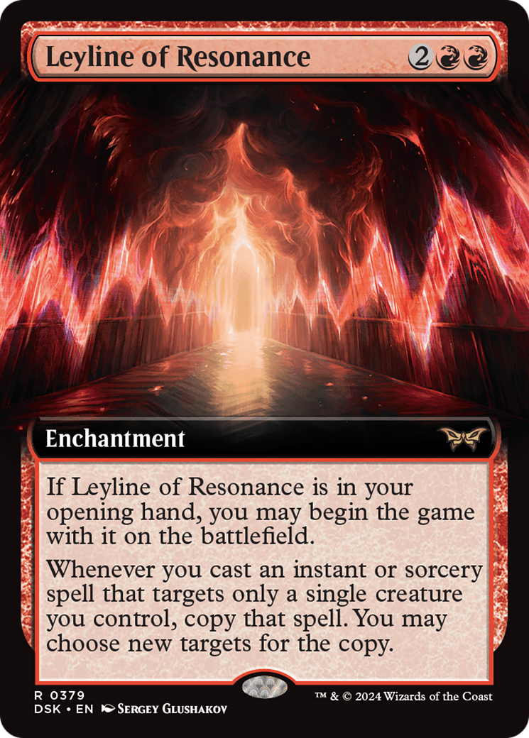Image of Leyline of Resonance (Extended Art) [Duskmourn: House of Horror]