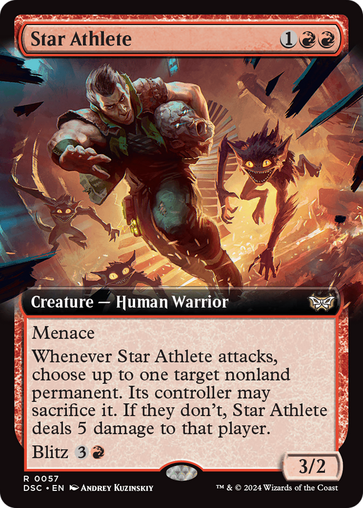 Image of Star Athlete (Extended Art) [Duskmourn: House of Horror Commander]