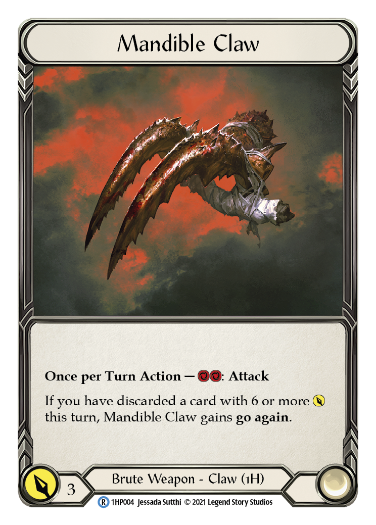 Image of Mandible Claw (Left) [1HP004] (History Pack 1)