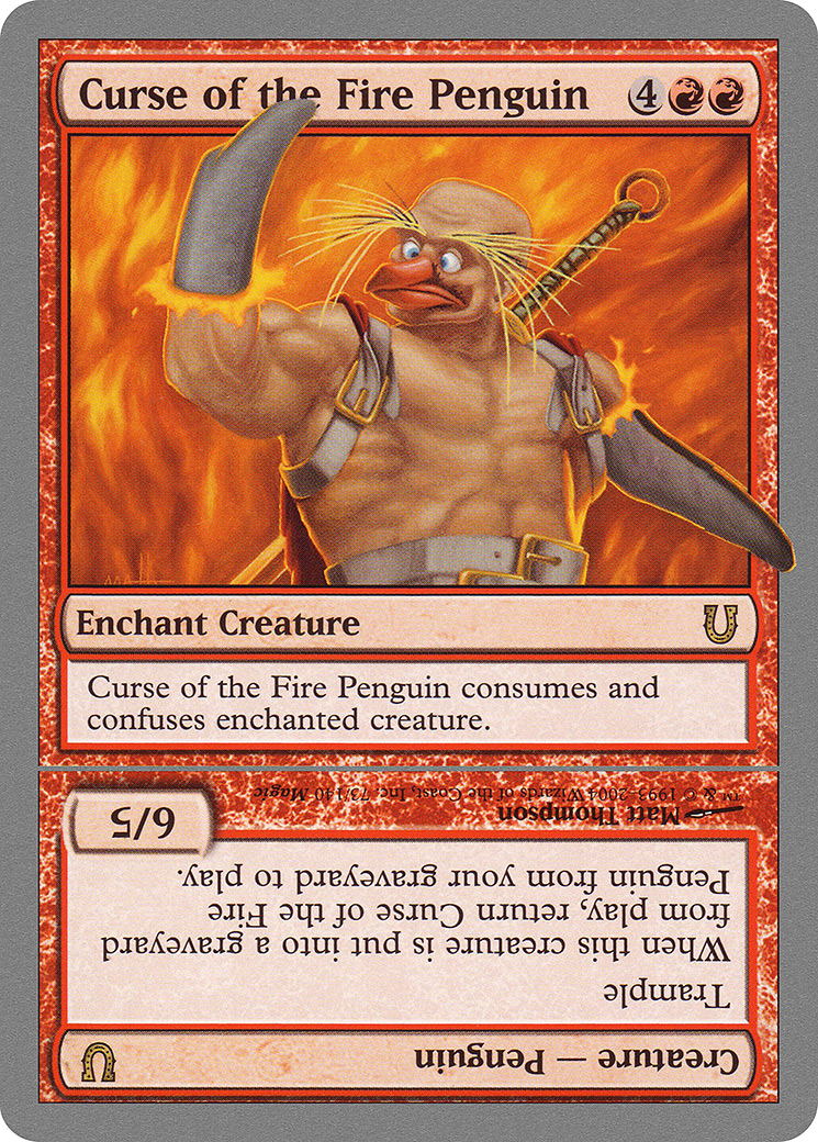 Image of Curse of the Fire Penguin // Curse of the Fire Penguin Creature [Unhinged]