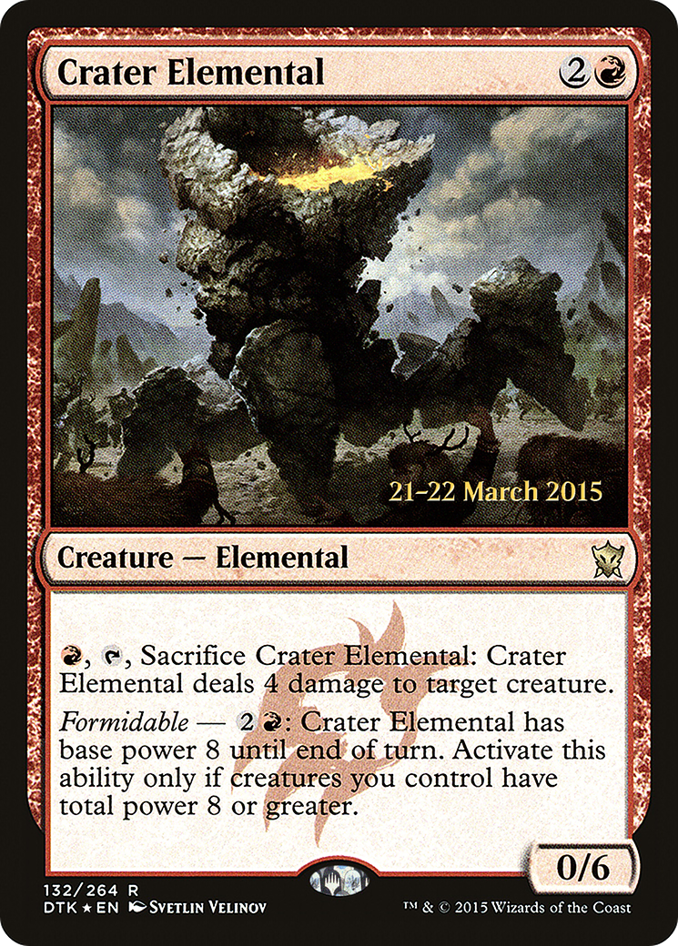Image of Crater Elemental [Dragons of Tarkir Prerelease Promos]