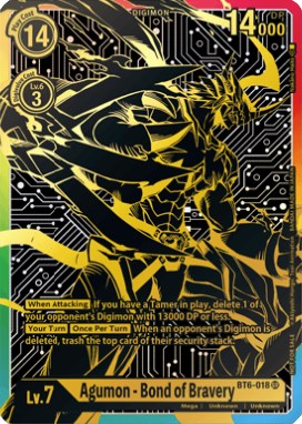 Image of Agumon - Bond of Bravery [BT6-018] (2021 Championship Finals 1st Place) [Double Diamond Promos]