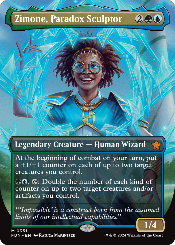 Image of Zimone, Paradox Sculptor (Borderless) [Foundations]