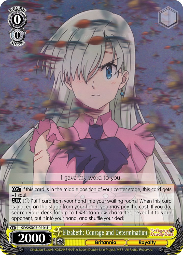 Image of Elizabeth: Courage and Determination (SDS/SX03-010 U) [The Seven Deadly Sins]