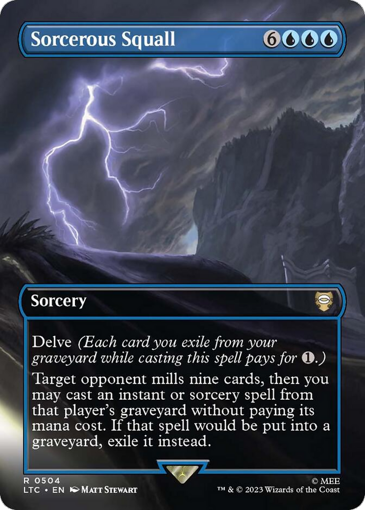 Image of Sorcerous Squall (Borderless) [The Lord of the Rings: Tales of Middle-Earth Commander]