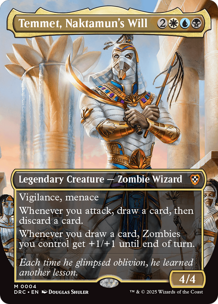 Image of Temmet, Naktamun's Will (Borderless) [Aetherdrift Commander]