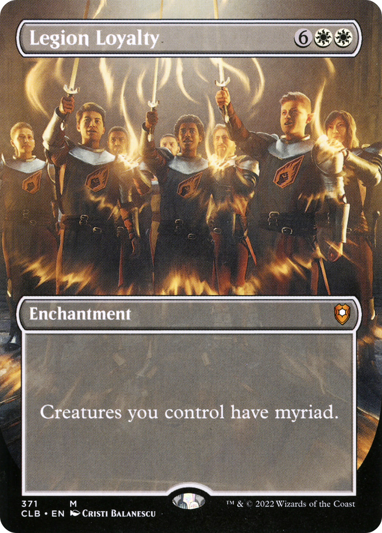 Image of Legion Loyalty (Borderless Alternate Art) [Commander Legends: Battle for Baldur's Gate]